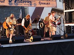 Backwoods Band, 2012 Mason Sun Dried Music Fest, Mason, Michigan, 25 August 2012
