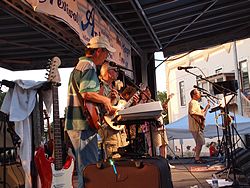 Backwoods Band, 2012 Mason Sun Dried Music Fest, Mason, Michigan, 25 August 2012