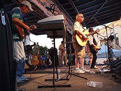 Backwoods Band, 2012 Mason Sun Dried Music Fest, Mason, Michigan, 25 August 2012